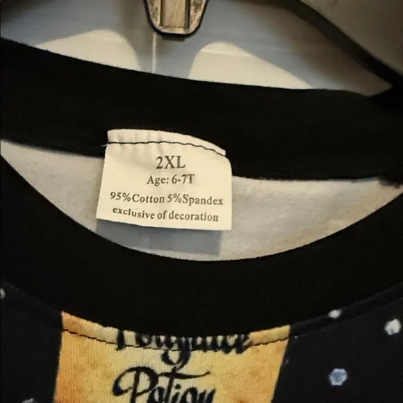 Mystical Black Short Sleeve Kids Tee with Fantasy Print - Picture 2 of 2